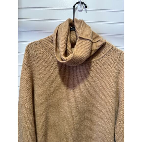 Theory Merino Wool Blend Cowl Neck Tunic Oversized Sweater - Picture 3 of 11
